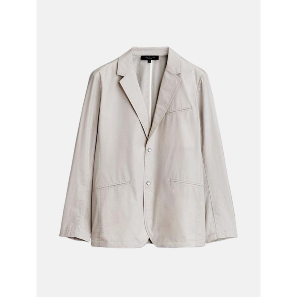 Rag & Bone Mens 365 Paper Cotton Blazer Light Grey MBW23S4117LPML SMALL New $495